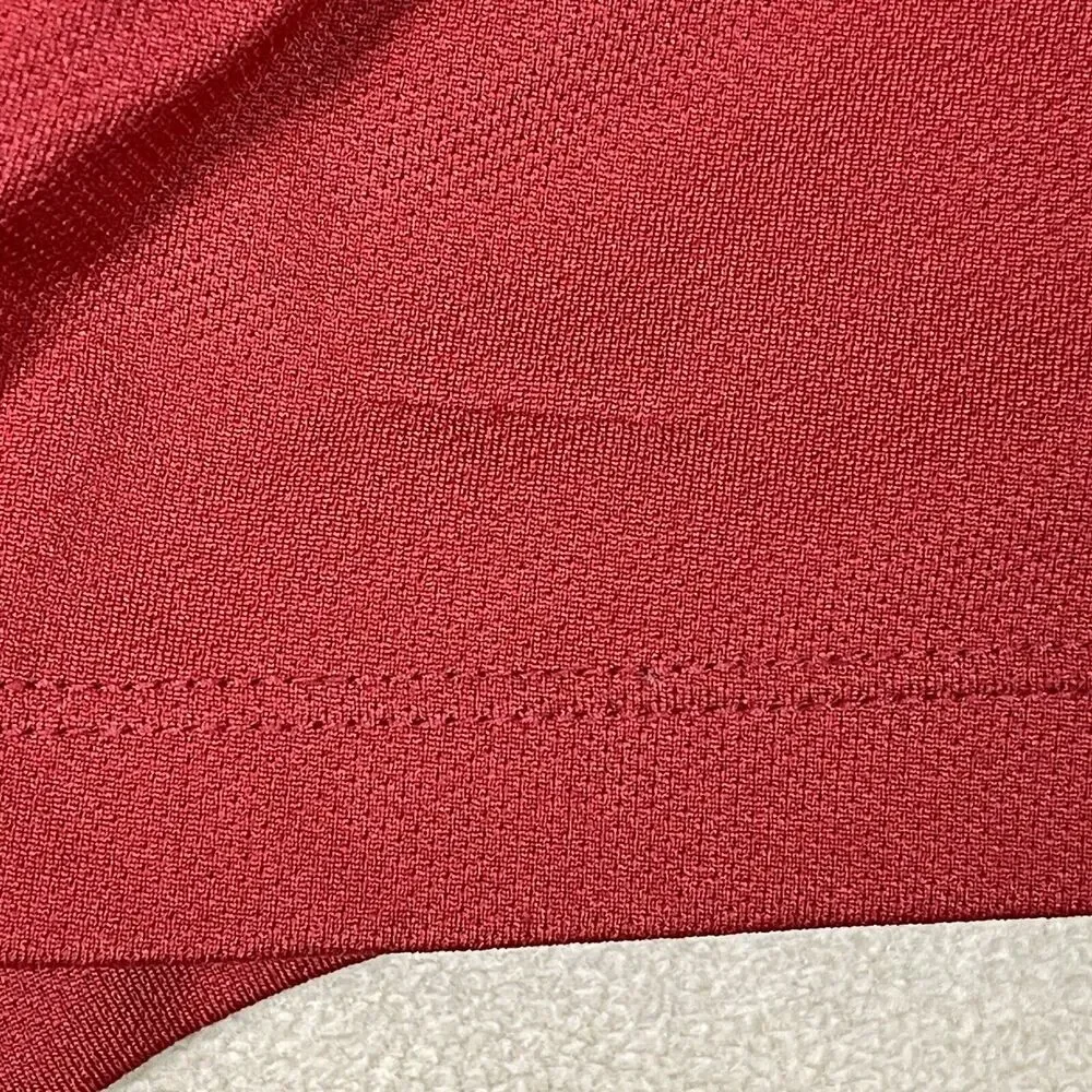 The North‎ Face Polo Shirt Mens Red Extra Large Vapor Wick Large Outdoor Adult